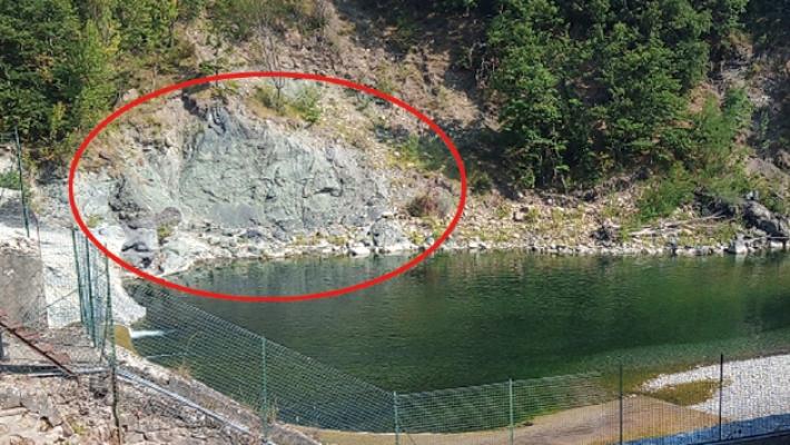 Costone roccioso crolla nella diga del Taro