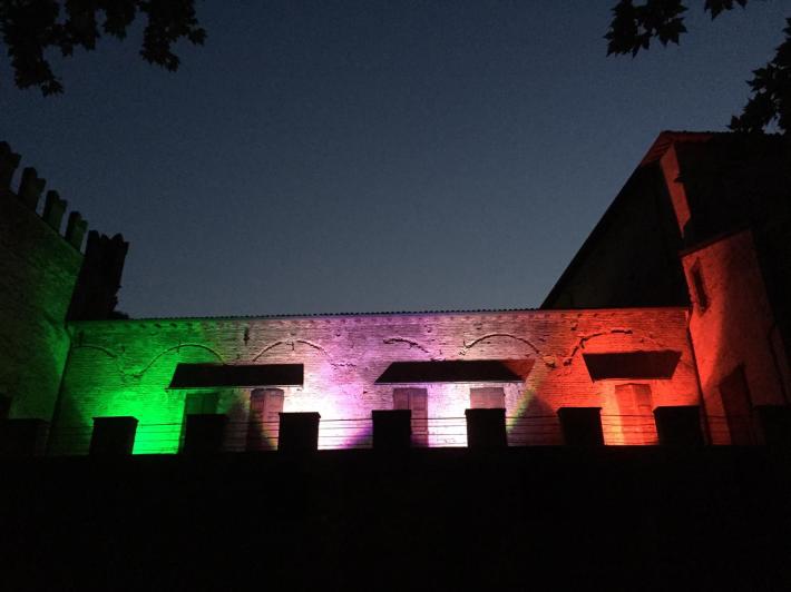 Rocca tricolore a San Secondo per la Festa della Repubblica