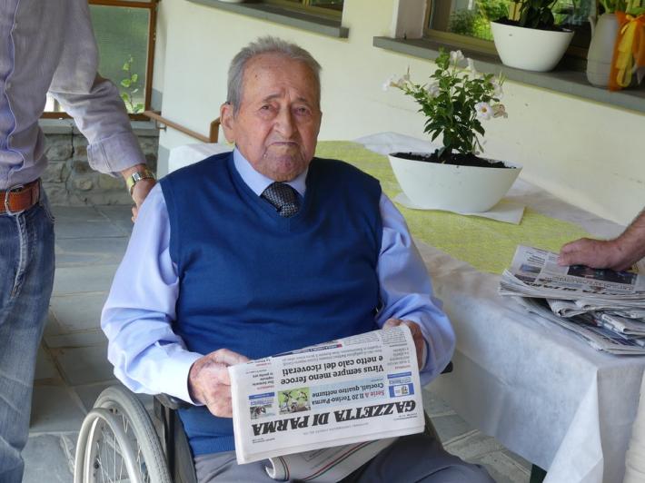 Albareto, 102 candeline per l'ex sindaco