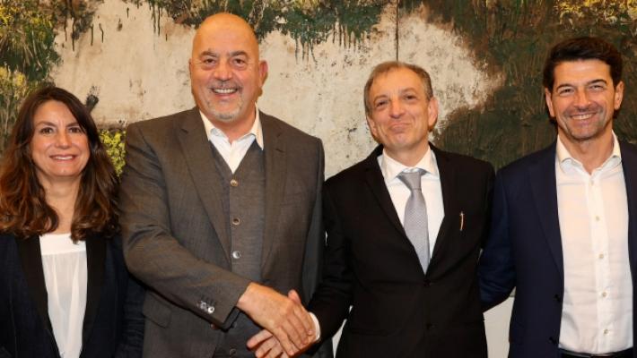 Da sinistra, Michela Allodi,  Carlo Bucci, Andrea Baghi e Riccardo Mingori