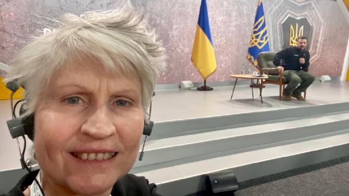 Anna Maria Corazza Bildt a Kiev da Zelensky - Video