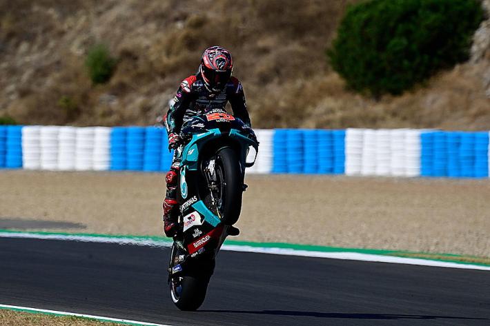 Quartararo in pole a Jerez su Vi&ntilde;ales e Marquez, Rossi 11&deg;