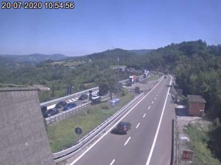 Code in Autocisa tra Borgotaro e Pontremoli per cantiere