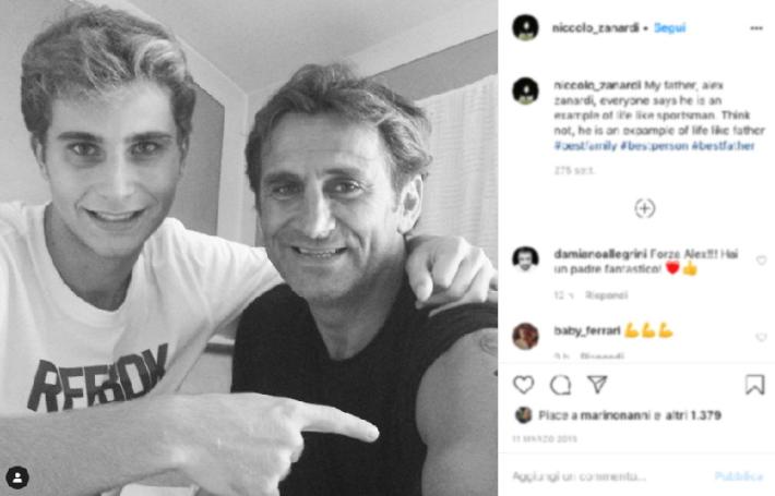 Niccol&ograve; Zanardi: "Pap&agrave; ce la far&agrave; anche stavolta"