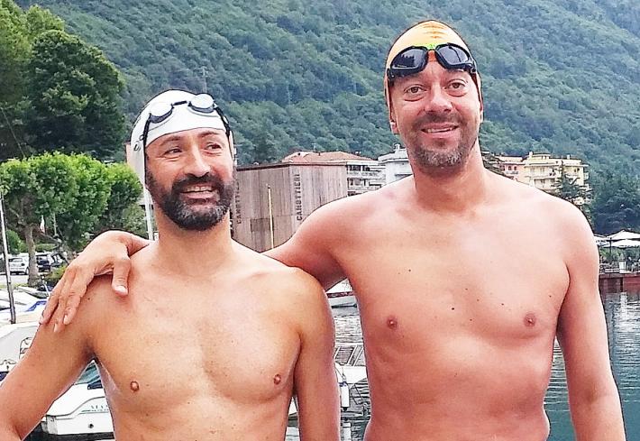 Altra impresa di Belletti: il giro del Lago d'Orta