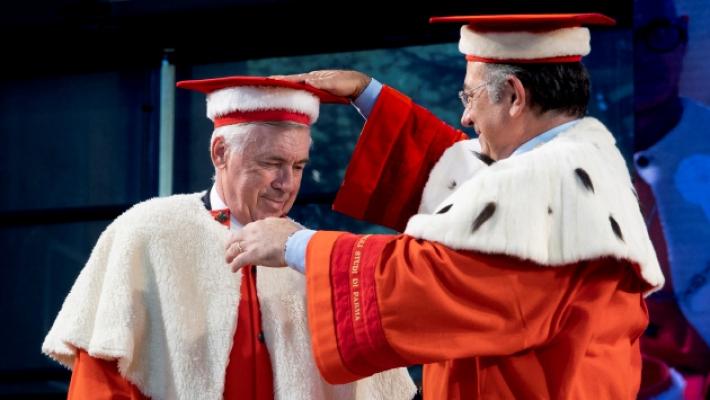 La lezione del dottor Ancelotti: &laquo;Il calcio? La mia scuola di vita&raquo;