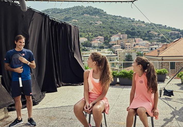 L'incontro "parmigiano" con Federer, la storia di Carola e Vittoria