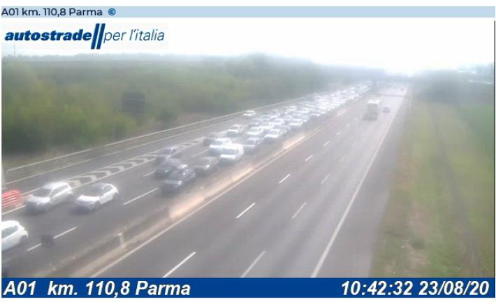 Controesodo: prime code anche nel tratto parmense dell'A1. Pre-allertata la Protezione Civile per assistenza agli automobilisti