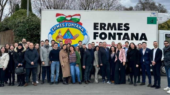 Giovani imprenditori alla scoperta del salumificio Fontana a Sala Baganza