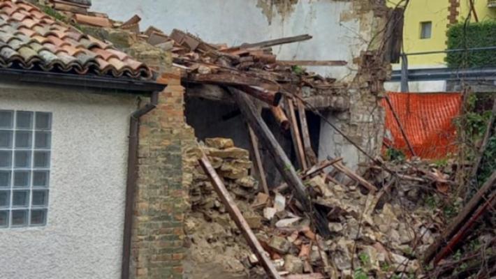 Salso, dopo le piogge crolla una casa a Cangelasio