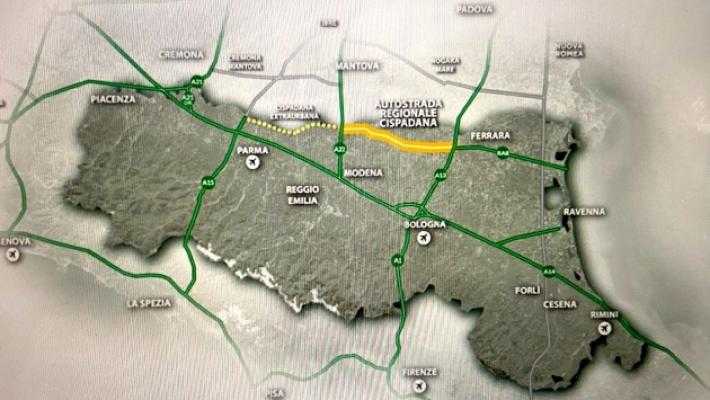 Cispadana, un passo avanti per il ponte di Coenzo