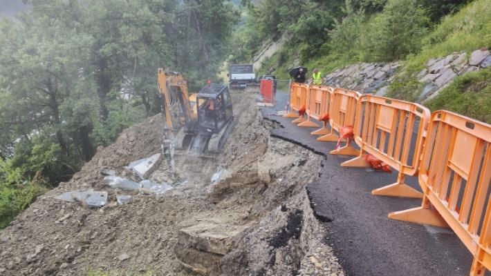 Varsi, iniziati i lavori alla frana di Gerra
