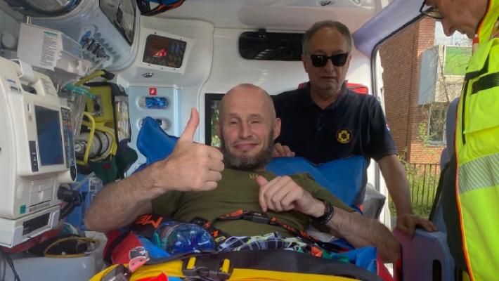 Seirs, andata e ritorno a Parma con un ferito ucraino