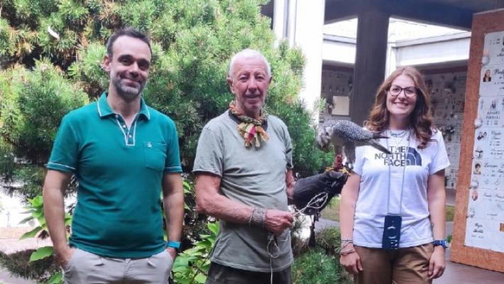 Cavozza: &laquo;Dopo due mesi, ho ritrovato a Valera il mio falco Dante. Quando mi ha visto mi &egrave; volato incontro: grazie&raquo;