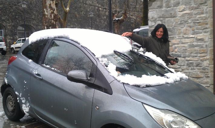 Puntualissima, ecco la neve di primavera