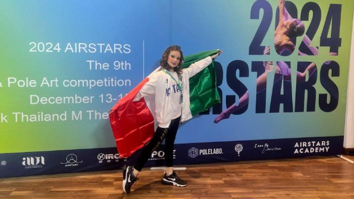 Nocetana di 11 anni conquista l'argento mondiale nel cerchio aereo