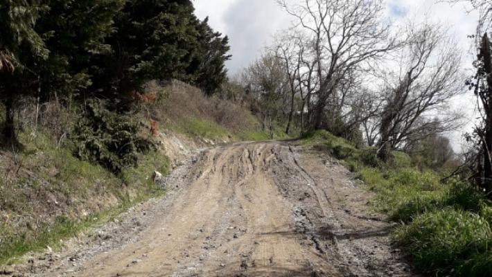 Frana a San Vittore, chiusa la strada della Cabernotta