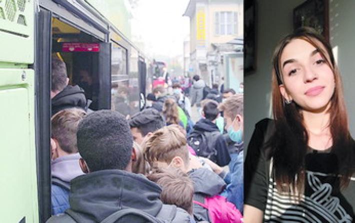 Una studentessa: &laquo;Era inutile riaprire le scuole se non c'erano i trasporti&raquo; &nbsp;