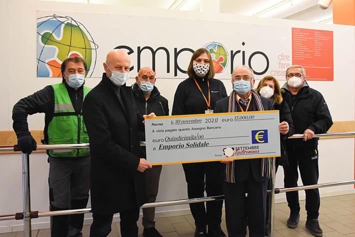 Dalle cene benefiche di &ldquo;Settembre Gastronomico&rdquo; 15.000 euro per Emporio Solidale Parma