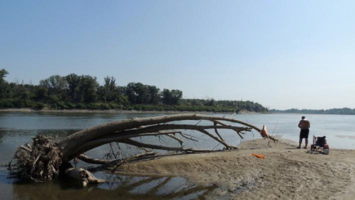 Il Po &egrave; in magra: poco pi&ugrave; di un metro dal record negativo