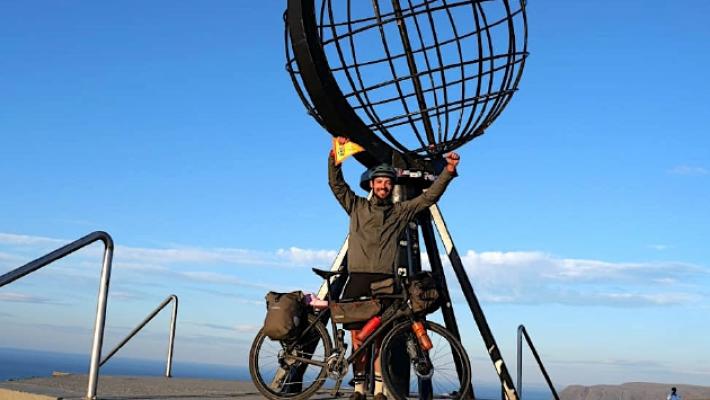 Simone Biacchi &egrave; arrivato a Capo Nord