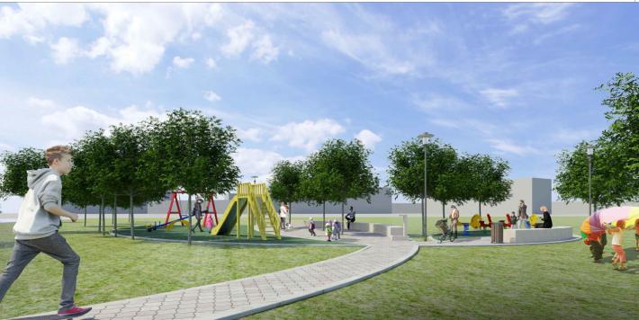 Nuova area verde attrezzata per il quartiere di via Marconi