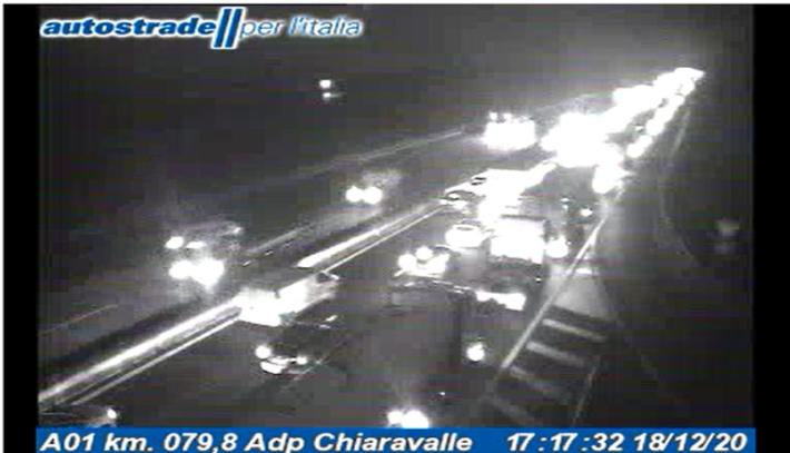 Incidente in A1:  12 km di coda  fra Piacenza e Fidenza in direzione Sud