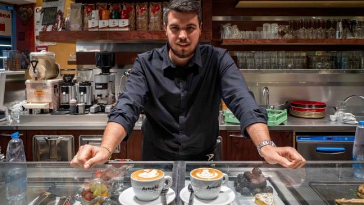 Il cappuccino artistico di Andrea in gara a Milano per il campionato italiano di Latte art