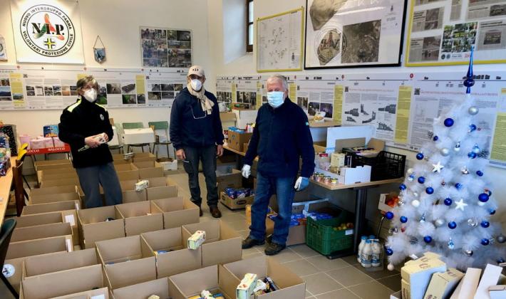 Pacchi dono, protezione civile mobilitata