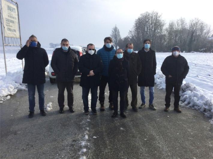 Sopralluogo al ponte Verdi di Ragazzola