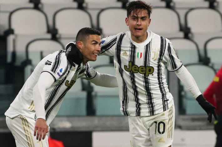 Poker Juve all'Udinese, doppio Ronaldo e gol di Chiesa e Dybala