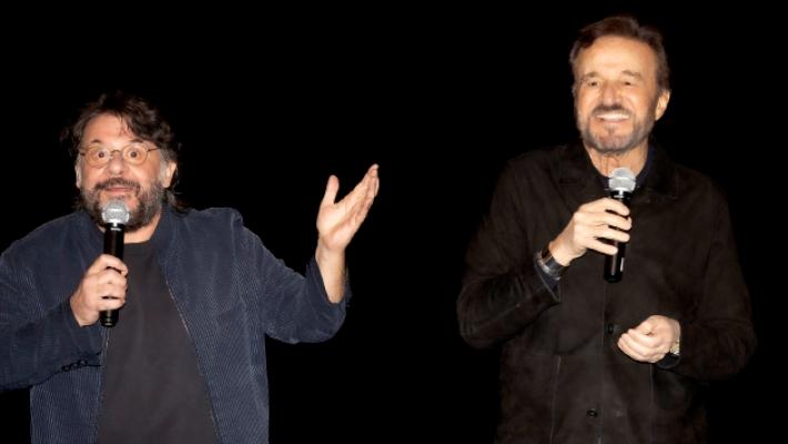 De Sica e Lillo a Parma: &laquo;Il nostro giallo che fa ridere, in pratica due film in uno. Un'offerta speciale&raquo;