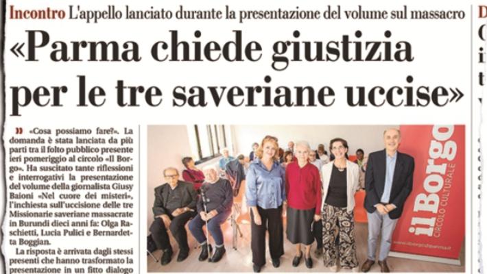 Tutto &egrave; partito da un articolo pubblicato sulla Gazzetta, sul libro inchiesta di Giusy Baioni