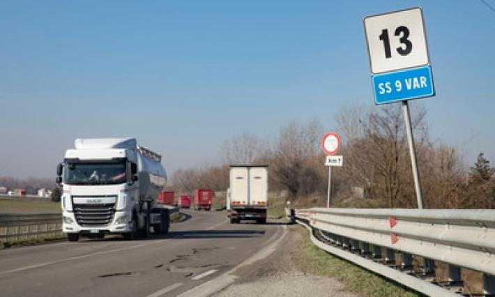 Asfalto groviera in zona Fraore