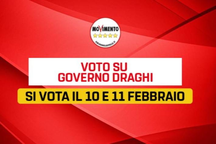 M5S, voto su Rousseau per decidere se sostenere  Draghi