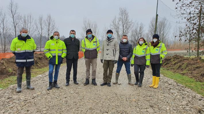 Iniziati i lavori per la costruzione dell'argine del  torrente Baganza