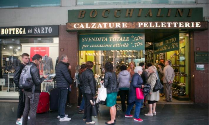 Bocchialini, addio al negozio in via Mazzini