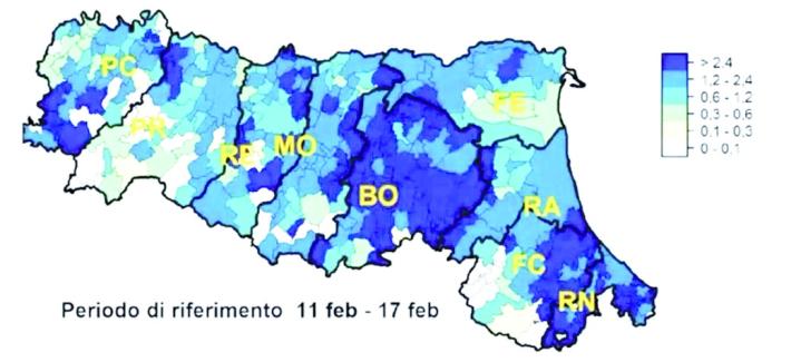 Nuovi casi La mappa del contagio: brusco peggioramento in soli 7 giorni