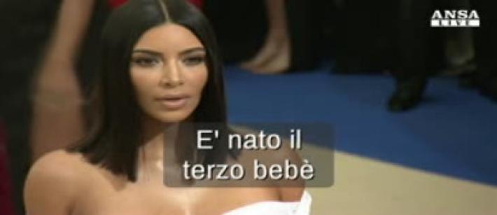 Fiocco rosa per Kim Kardashian e Kanye West
