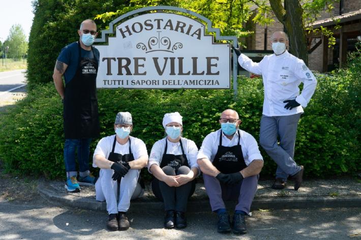 Sfida tv a colpi di tradizione per i titolari delle "Tre Ville"