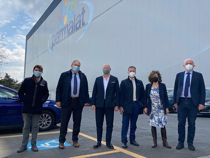 Bonaccini ha fatto visita alla Parmalat