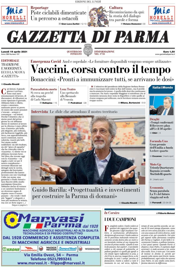 Tradizione e modernit&agrave;: ecco la nuova "Gazzetta"