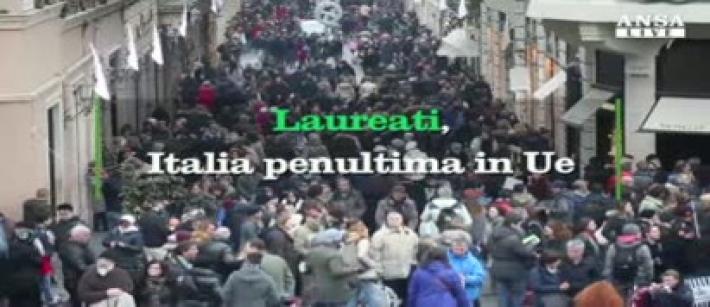 Laureati: l'Italia &egrave; penultima in Europa 