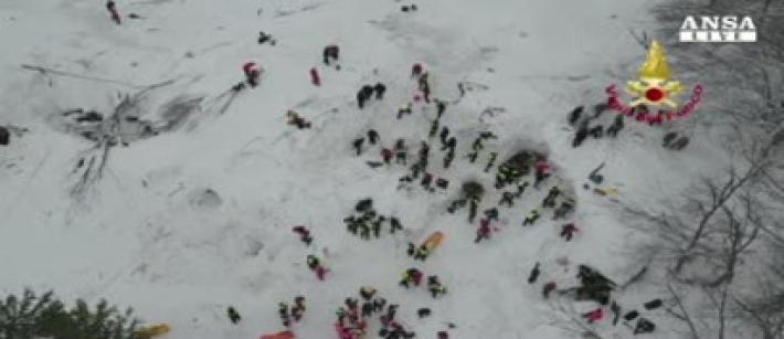 La slavina di Rigopiano aveva la forza distruttrice di 4mila tir pieni 