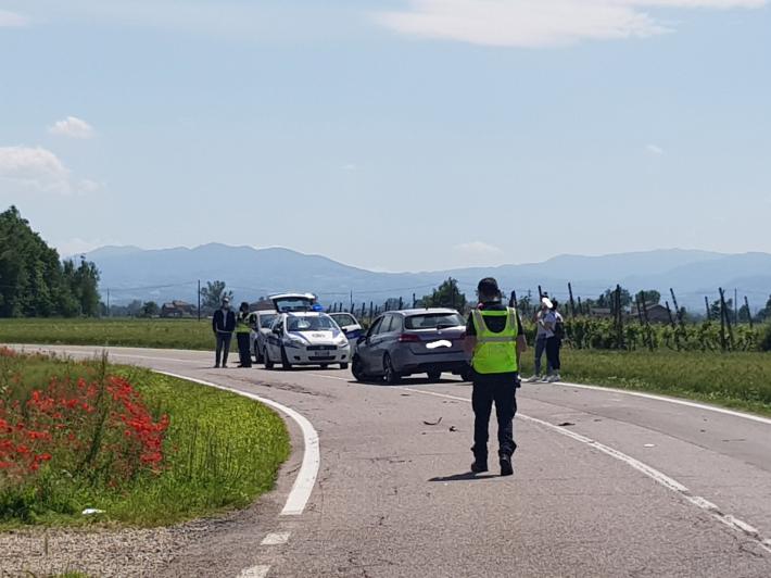 Incidente a Busseto, grave un motociclista
