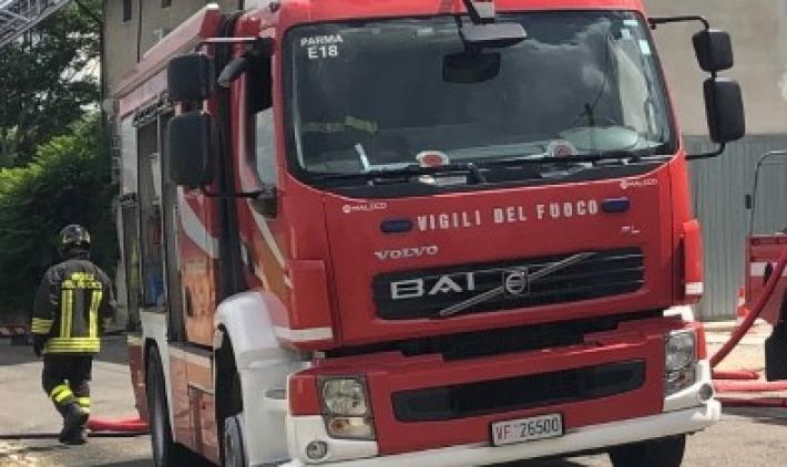 Fiamme in una cabina elettrica a Monchio