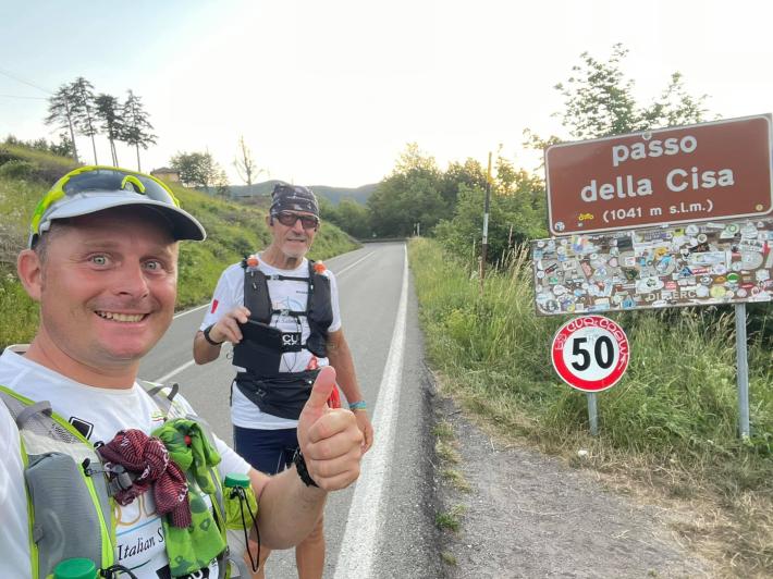 Bucci e Perotti: al mare a piedi in 22 ore