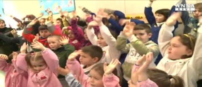 I bambini di Amatrice commuovono Mattarella