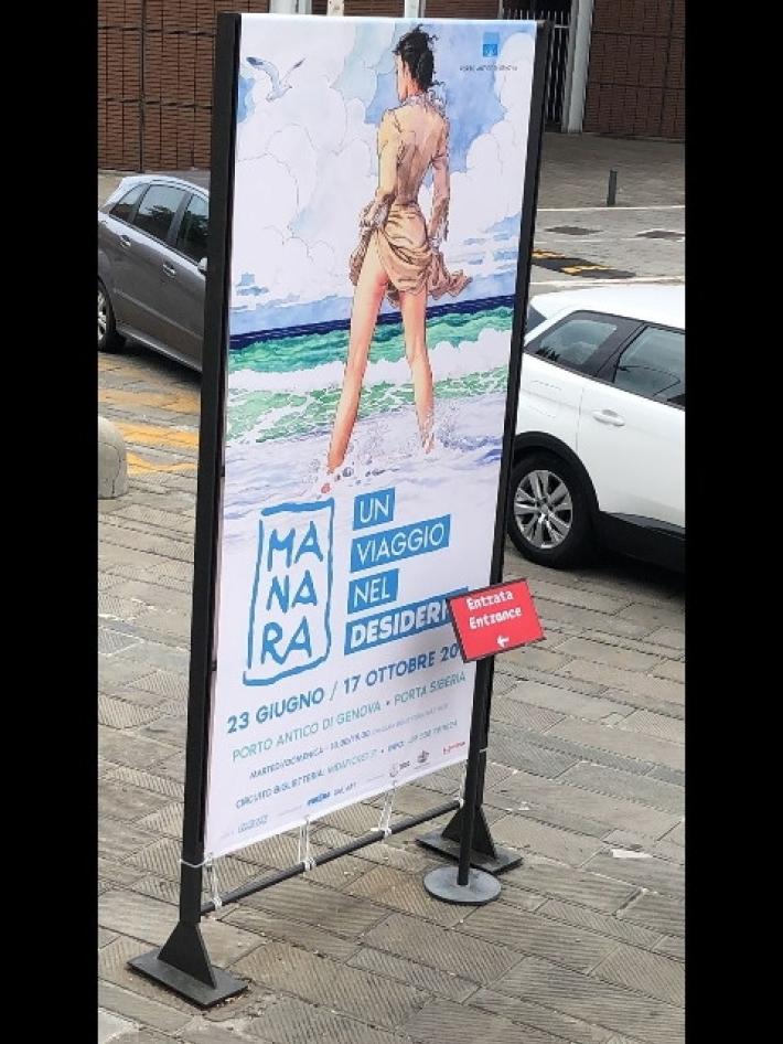 Mostra Manara piace anche a ladri, rubati manifesti a Genova