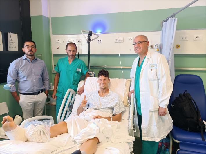 Dimesso oggi dal Maggiore il pilota della MotoGp Lorenzo Savadori